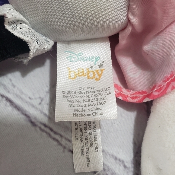 Disney Baby Minnie Mouse Plush Sensory Toy 10-inch Stuffed Animal 2021 Pink - Picture 6 of 9